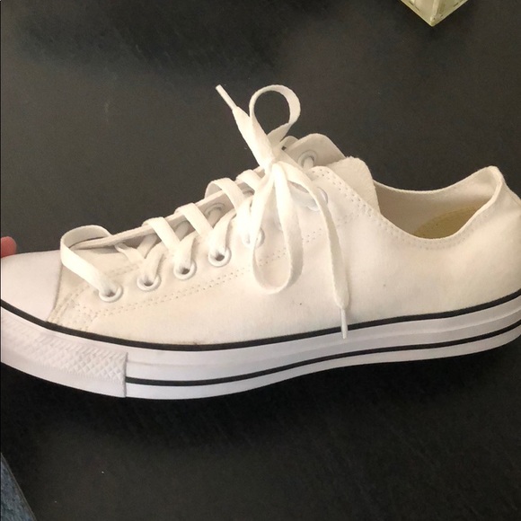 black striped converse